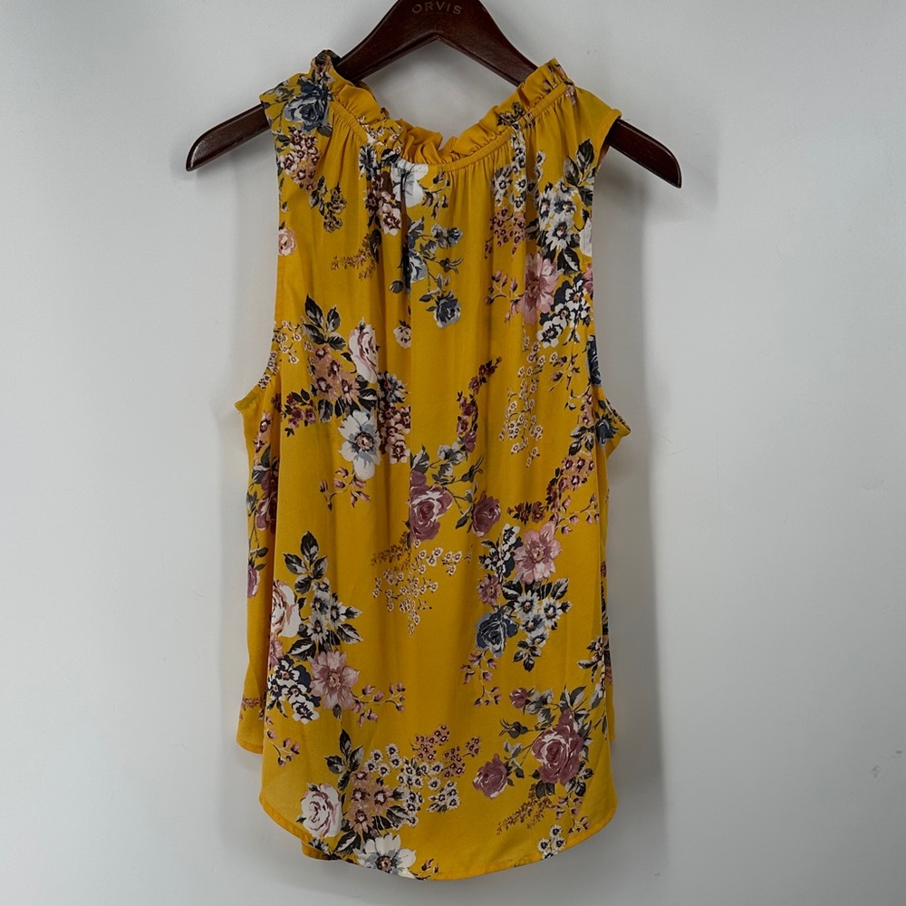 Torrid Yellow Floral Sleeveless Top - Picture 4 of 5